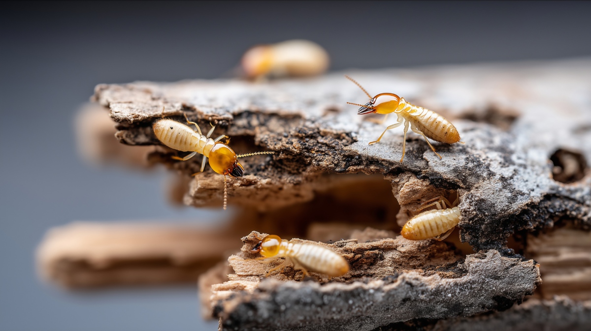 Inspection termites dans une charpente